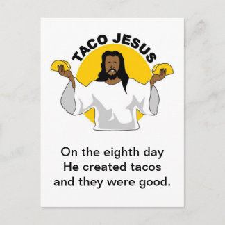 Taco Jesus Briefkaart