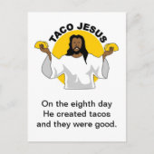 Taco Jesus Briefkaart (Voorkant)