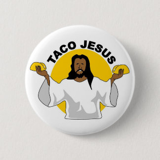 Taco Jesus Pin Ronde Button 5,7 Cm