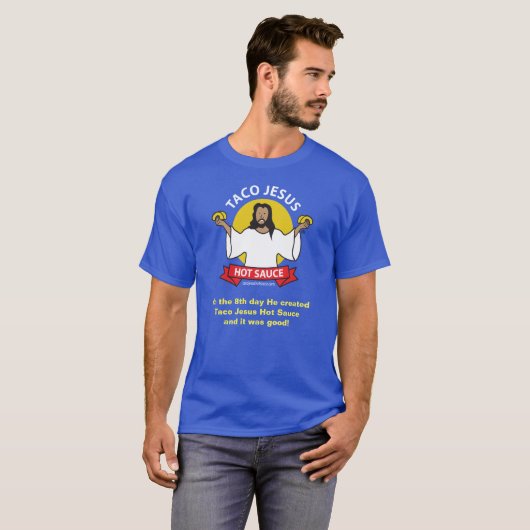 Taco Jesus Slogan T-shirt (Voorkant volledig)