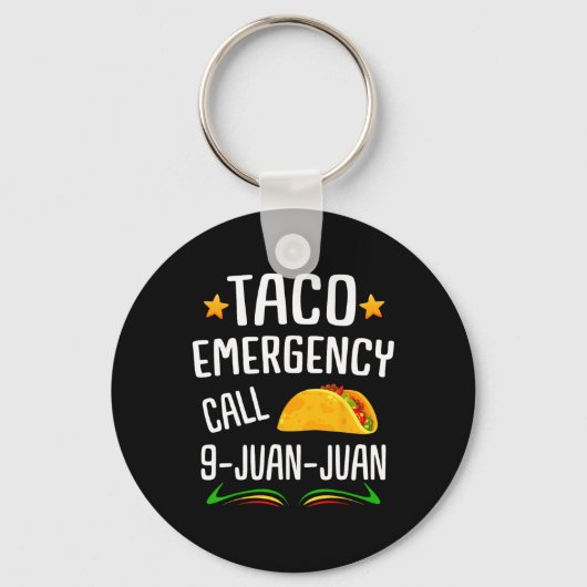 Taco Joke Mexicaanse Fiesta Cinco de Mayo Mannen e Sleutelhanger (Voorkant)