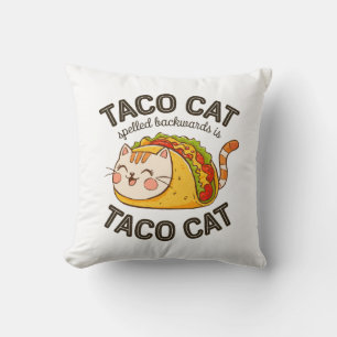 Taco Kat achterstevoren gespeld is Taco Kat Schatt Kussen