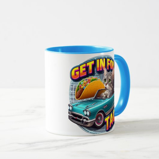 Taco Kat Cruising Mok (Voorkant rechts)