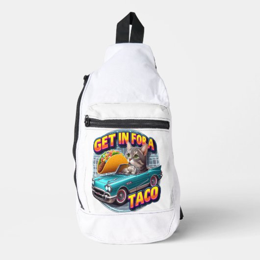 Taco Kat Cruising Sling Bag (Voorkant)