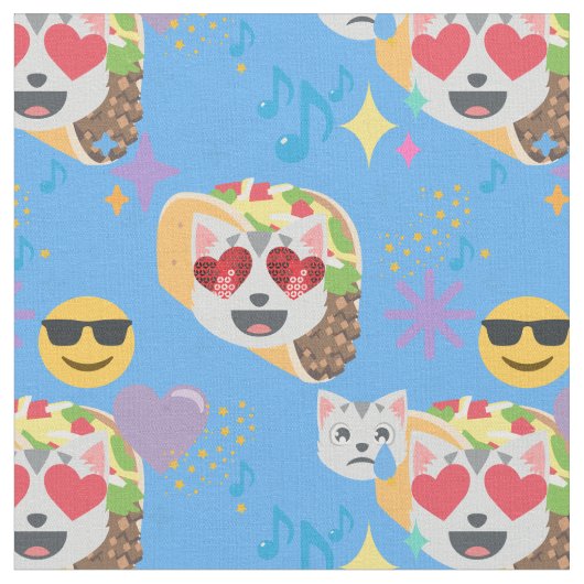 taco kat emoji stof (Close Up)