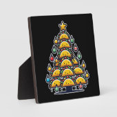 Taco Kerstboom - Grappig Foodie Vakantie Eten Fotoplaat (Voorkant)