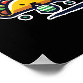 Taco Kerstboom - Grappig Foodie Vakantie Eten Poster (Hoek)