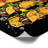 Taco Kerstboom Kerst Mexicaans Eten Poster (Hoek)