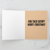 TACO KERSTFEEST SANTA GRAPPIGE KAAARTEN KAART (Binnen)