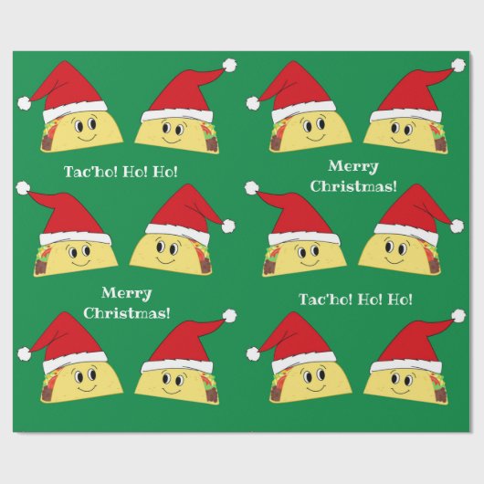 Taco-kerststaartwerkpapier Cadeaupapier (Vlak)