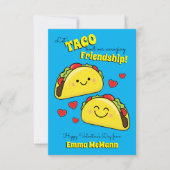 Taco Kinder Classroom Valentijn Friendship Cards Bedankkaart (Voorkant)
