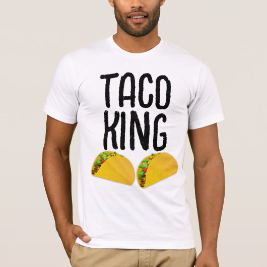 TACO KING MANNEN T-SHIRT (Voorkant)
