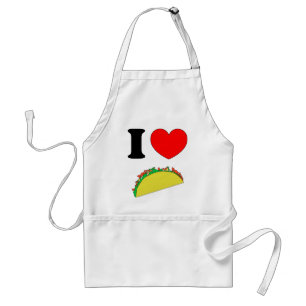 Taco kleding grappige Taco dinsdag Mexicaans eten Standaard Schort