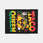 Taco koningin fleece deken (Voorkant (Horizontaal))
