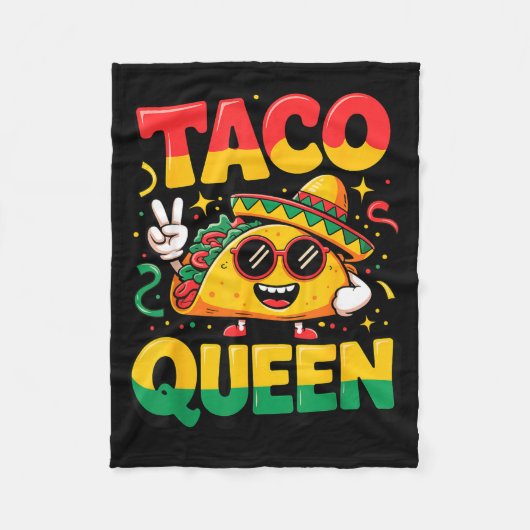 Taco koningin fleece deken (Voorkant)