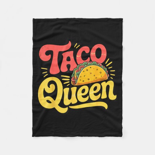 Taco koningin fleece deken (Voorkant)