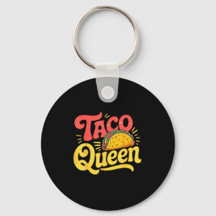 Taco koningin sleutelhanger
