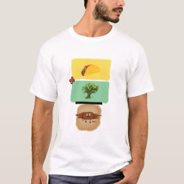 Taco + koriander = 💩 (grappig anti-koriander ontw t-shirt