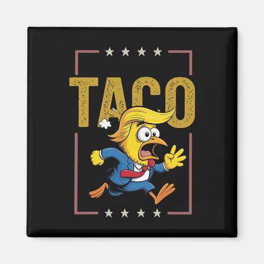 taco let's go taco grappig politiek magneet (Voorkant)
