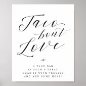 Taco Liefdes Taco Bar Bruiloft Bord Poster (Voorkant)