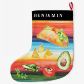 Taco Liefhebber | Monogram Kerstmis Grote Kerstsok (Achterkant)