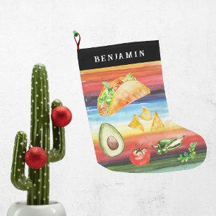 Taco Liefhebber Monogram Kerstmis Grote Kerstsok