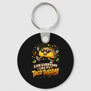 Taco-liefhebber ontwerp cinco de mayo taco voor ma sleutelhanger