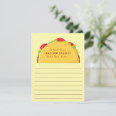 Taco Lieve Kinderen Platte Briefkaarten (Staand voorkant)