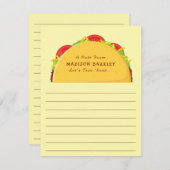 Taco Lieve Kinderen Platte Briefkaarten (Voorkant / Achterkant)