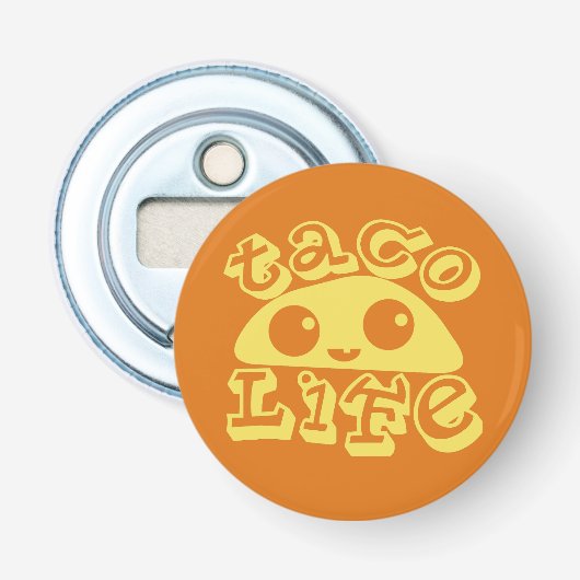 Taco Life Button Flesopener (Voorkant)