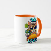Taco Lover Cat met verfrissende Drink Mok (Voorkant rechts)