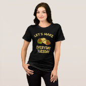 Taco Lover Dinsdag Taco Dagelijkse Taco Tri-Blend Shirt (Voorkant volledig)