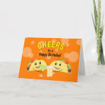 Taco Lover Friend Birthday Card Kaart<br><div class="desc">Heb je een vriend die een tacoliefhebber is? Dit is de perfecte verjaardagskaart! Deze kaart kan aan de binnenkant worden aangepast met uw persoonlijke bericht. Cheers!</div>