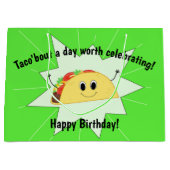 Taco Lover Large Birthday Bag Groot Cadeauzakje (Voorkant)
