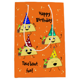 Taco Lover Medium Birthday Gift Bag Cadeauzakje