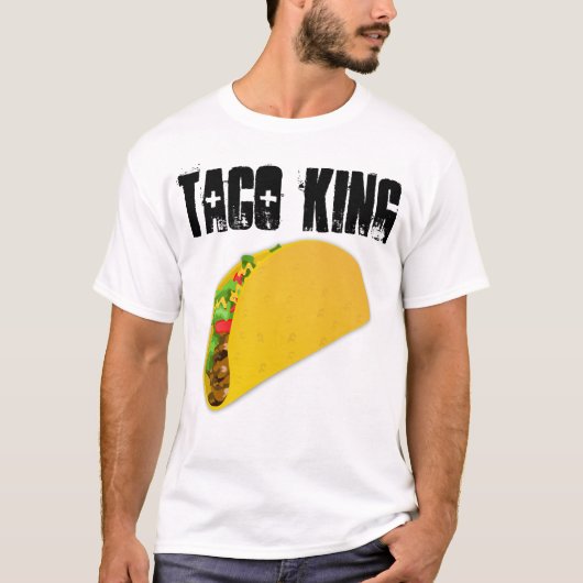 TACO LOVER T-shirts, TACO KING T-shirt (Voorkant)
