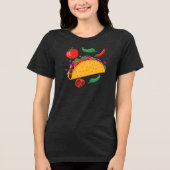 Taco Lover Tri-Blend Shirt (Voorkant)
