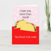 Taco Lover Valentijnkaart Kaart (Voorkant)