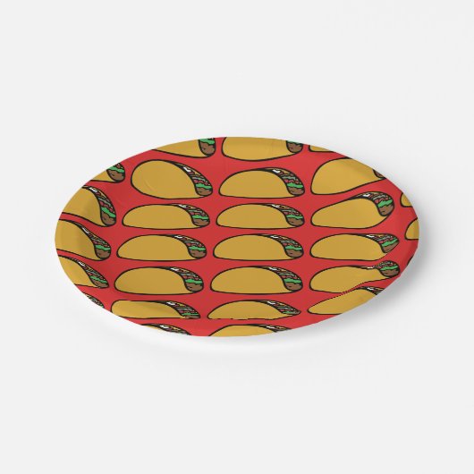 Taco Lovers Taco Dinsdag Papieren Bordje (Gekanteld)