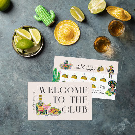 Taco Loyalty Card | Fiesta Rewards Stempelkaart Visitekaartje