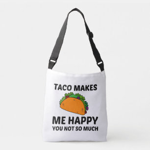TACO MAAKT ME HAPPY CROSSBODY TAS