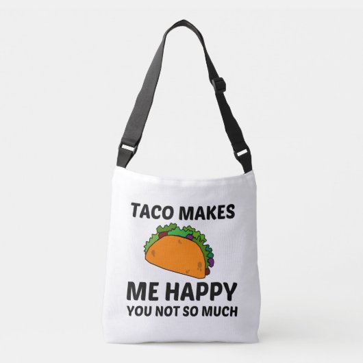 TACO MAAKT ME HAPPY CROSSBODY TAS (Voorkant)