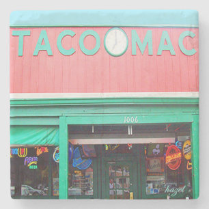 Taco Mac, Virginia Highland, Atlanta Landmark Marb Stenen Onderzetter