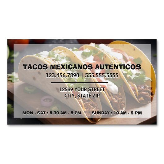 Taco Magnetisch Visitekaartje (Voorkant)