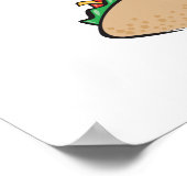 taco met hete saus poster (Hoek)