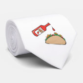 taco met hete saus stropdas (Opgerold)
