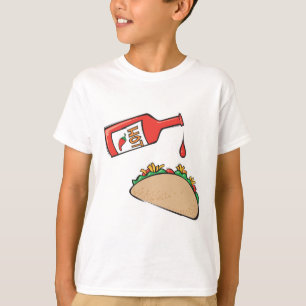 taco met hete saus t-shirt