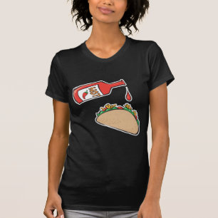 taco met hete saus t-shirt