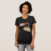 taco met hete saus t-shirt (Voorkant volledig)