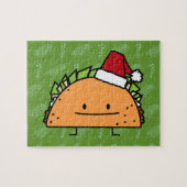 Taco met Santa Hat-kerstmansvlees salsa Legpuzzel (Horizontaal)